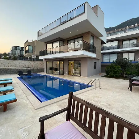 Villa With Private Pool And Sea View For 6 People In Kas, Kalkan - Awz 124