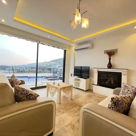 With Private Pool And Sea View For 6 People In Kas, Kalkan - Awz 124 Villa *